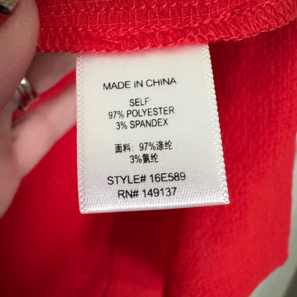 HYFVE Red Sleeveless Asymmetrical Camisole - Picture 3 of 10